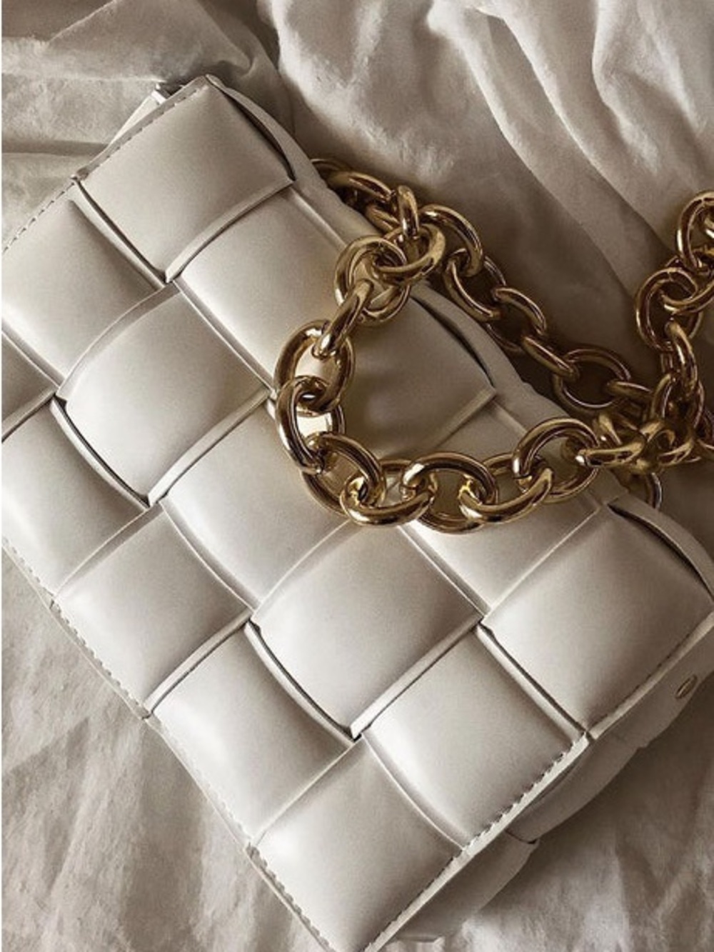 Woven Handbag - White